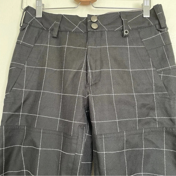 Burton window pane print snow pants Sz S - Picture 3 of 11